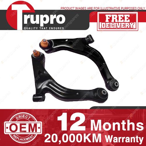 2 x Trupro Front Lower Control Arms for Ford Escape BA ZA ZB 2.3L 3.0L SUV 01-06