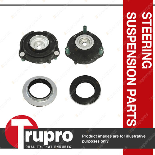 Pair Trupro Front LH + RH Strut Mounts for MG ZS ZST 1.0L 1.3L 1.5L Petrol 17-On