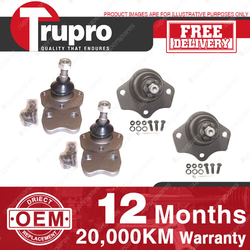 4 Pcs Trupro Lower+upper Ball Joints for FORD FAIRLANE ZF ZG ZH ZJ ZK ZL LTD