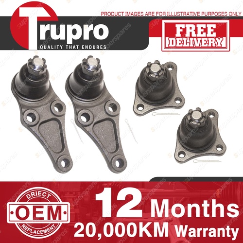 4 Pcs Lower+upper Ball Joints for MITSUBISHI COMMERCIAL TRITON 4WD ML 06 09