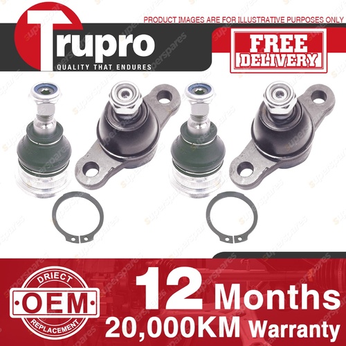 4 Pcs Premium Quality Trupro Lower+upper Ball Joints for HYUNDAI SONATA EF 98-01