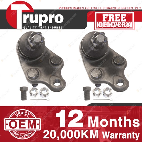 2 Pcs Trupro Lower Ball Joints for HOLDEN NOVA LE LF MANUAL Power STEER