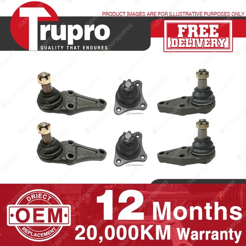 6 Pcs Trupro Lower+upper Ball Joints for MITSUBISHI PAJERO 4WD NM NP NS NT