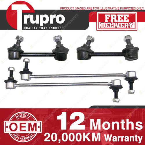 4 Pcs Trupro Front+Rear Sway Bar Links for TOYOTA RAV4 ACA20 21 22 23 00-05