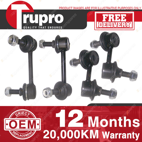 4 Pcs Trupro Front+Rear Sway Bar Links for HONDA CR-V RD77 78 01-06