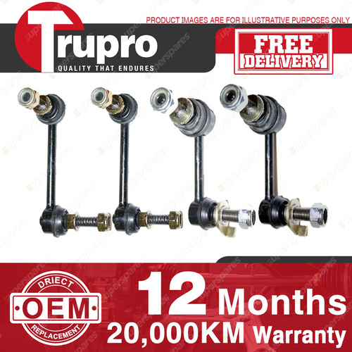 4 Pcs Trupro Front+Rear Sway Bar Links for NISSAN 350ZX Z33 02-on