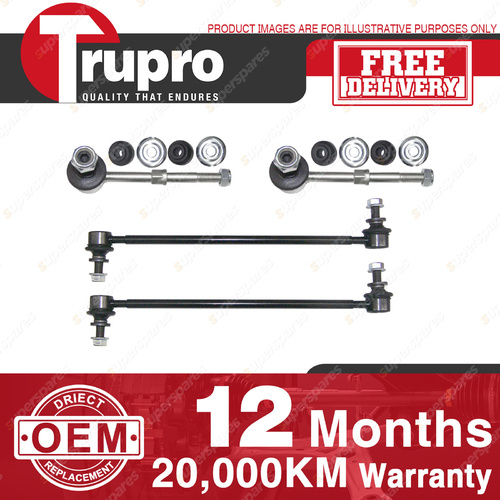 4 Pcs Trupro Front+Rear Sway Bar Links for TOYOTA -COMMERCIAL RAV4 ACA33R 06-on