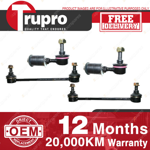 4 Pcs Trupro Front+Rear Sway Bar Links for VOLVO S40 V40 SERIES 97-99