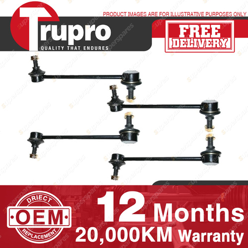 4 Pcs Premium Quality Trupro Front+Rear Sway Bar Links for LEXUS ES300 01-on