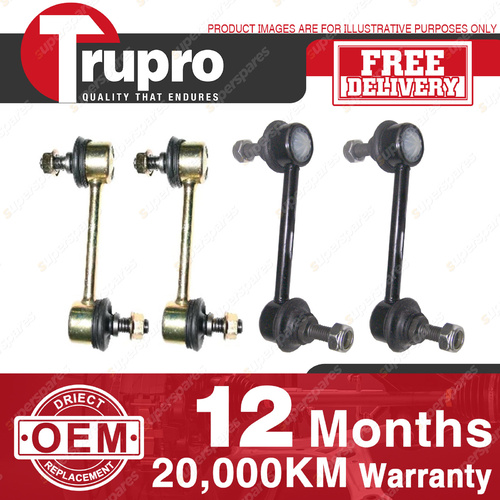 4 Pcs Trupro Front+Rear Sway Bar Links for MITSUBISHI GALANT HJ 93-96