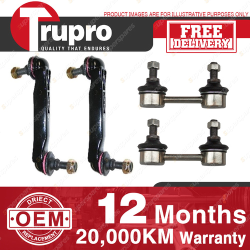 4 Pcs Trupro Front+Rear Sway Bar Links for HYUNDAI TIBURON GK 00-01