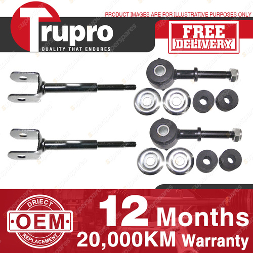 4 Pcs Trupro Front+Rear Sway Bar Links for TOYOTA LANDCRUISER 6CYL 100 Ser