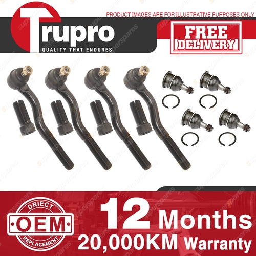 Trupro Ball Joint Tie Rod End Kit for HOLDEN COMMERCIAL SHUTTLE VAN WAGON 81-on