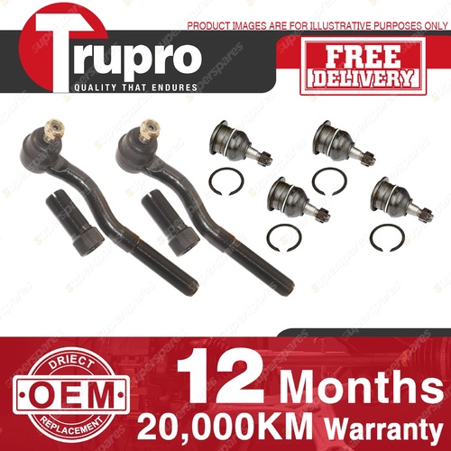 Trupro Ball Joint Tie Rod End Kit for MAZDA E1600 BONGO VAN E1600 PICKUP 77-80