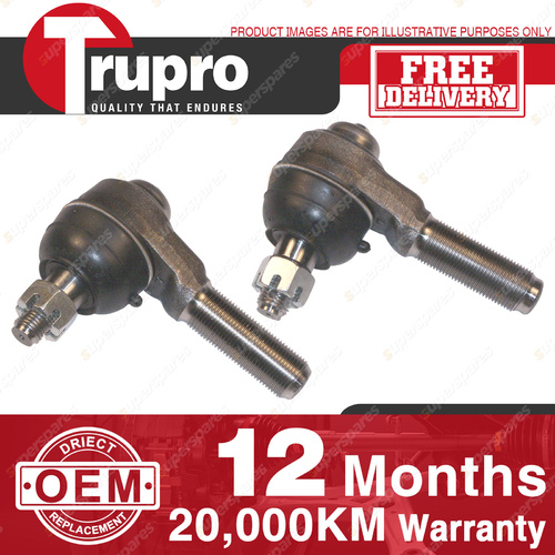 2 Trupro LH+RH Outer Tie Rod for DAIHATSU DELTA V50 V70 V90 POWER STEER 84-04