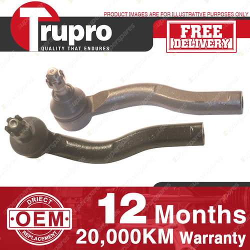 2 Pcs Trupro LH+RH Outer Tie Rod Ends for TOYOTA ECHO NCP10 &12 99-03