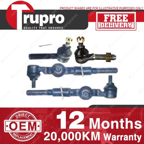 4 Pcs Trupro Outer Inner Tie Rod for HOLDEN COMMERCIAL DROVER QB 4WD 1985-87