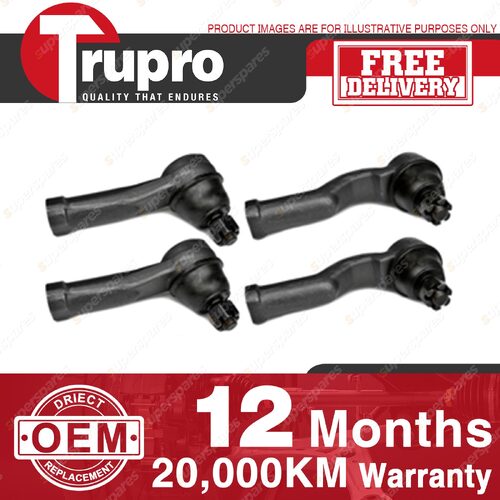4 Trupro Outer Inner Tie Rod for MAZDA 808 SAVANNA 808 STC SN3A SN4A 1971-75