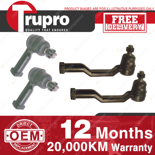 4 Trupro Outer Inner Tie Rod for MAZDA B1600 B1800 B2000 B2200 UTILITY 12/80-85