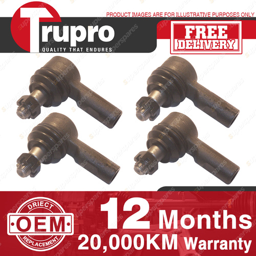 4 Pcs Trupro Outer Inner Tie Rod Ends for HOLDEN JACKAROO UBS 25 MU 4WD 89-ON