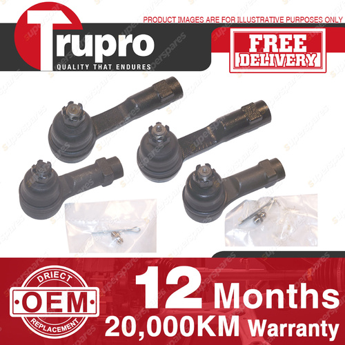 4 Pcs Trupro Outer Inner Tie Rod Ends for NISSAN NOMAD WSC22 CG22 81-88