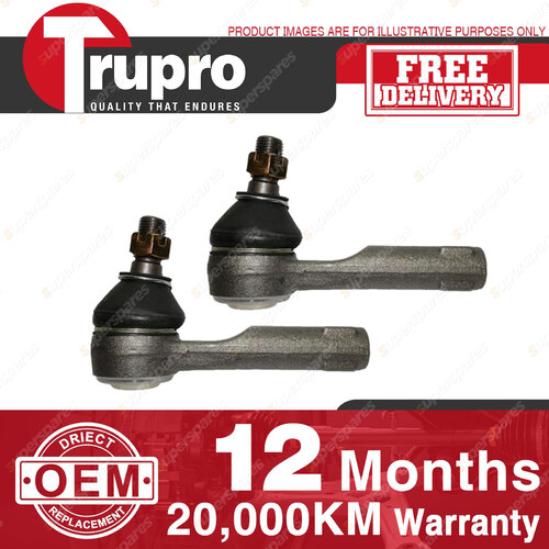 2 Pcs Trupro LH+RH Outer Tie Rod for NISSAN PULSAR N15 SKYLINE R32 R33 85-00