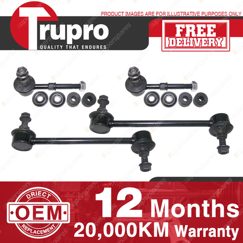 4 Pcs Premium Quality Trupro Front+Rear Sway Bar Links for KIA OPTIMA GD