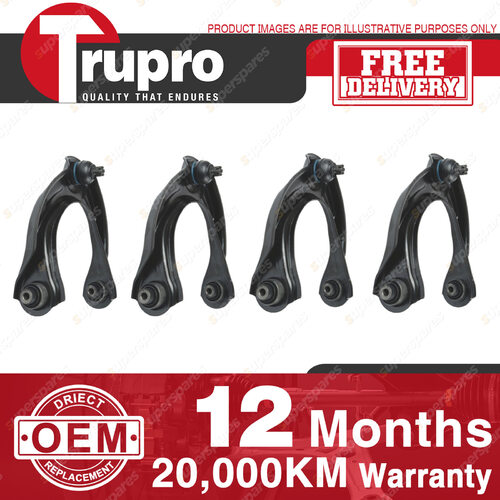 4 x Trupro Front Upper + Lower Control Arms for Mitsubishi Pajero NS NT NW NX