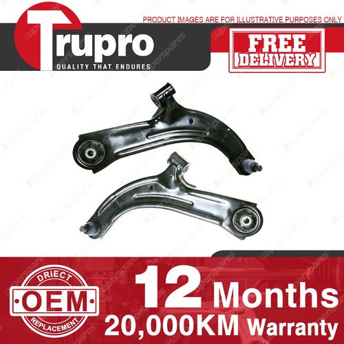 2x Trupro Front Lower Control Arms for Nissan Tiida C11 BBAC11 FBAC11 1.5L 1.8L