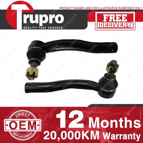 2 Pcs Trupro Outer Tie Rod Ends for Toyota Corolla ZZE122 ZZE123 1.8L 2001-2007