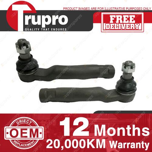 2 Pcs Trupro Outer Tie Rod Ends for Toyota Landcruiser UZJ200 VDJ200 4.5L 4.7L