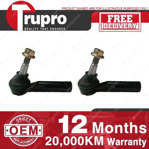 2 Pcs Trupro Outer Tie Rod Ends for Holden Cruze JG 1.8L 2.0L Sedan 2009-2011