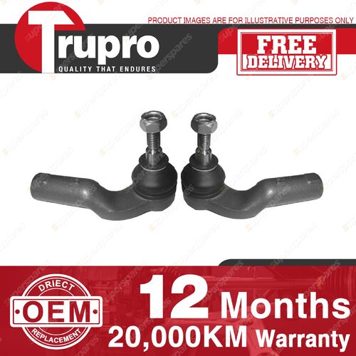 2x Trupro Outer Tie Rod Ends for Ford Focus LT LV LS Sedan Hatchback Convertible