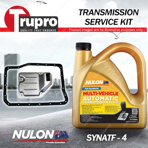 SYNATF Transmission Oil + Filter Service Kit for Lexus LX470 UZJ100R 4WD V8 4.7L