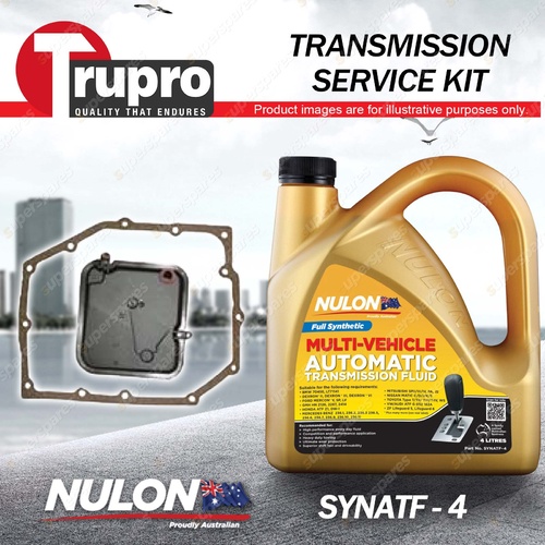 SYNATF Transmission Oil + Filter Service Kit for Jeep Cherokee KJ KK Wrangler TJ