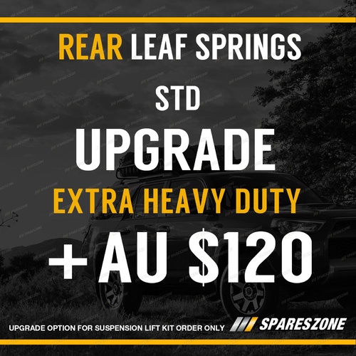 Suspension Lift Kit Upgrade Option - Rear Extra Heavy Duty Rating Leaf Springs