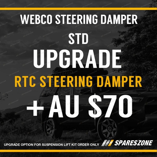 Suspension Lift Kit Upgrade Option - STD damper upgrade to RTC steering damper