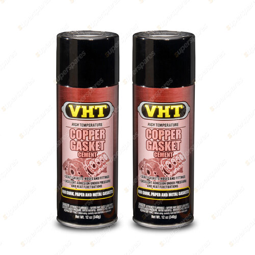 2 x VHT Copper Coat Head Gasket Cement Spray High Temperature 340g SP21A