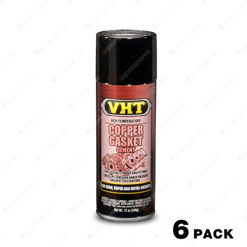 6 x VHT Copper Coat Head Gasket Cement Spray High Temperature 340g SP21A