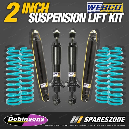 2" Lift Kit Webco Shock Dobinsons Coil Springs for TOYOTA FJ Cruiser GSJ15 10-ON