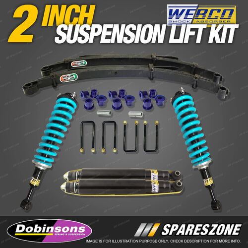 50mm Lift kit Complete strut Dobinsons Coil EFS Leaf for Navara D40 no STX550