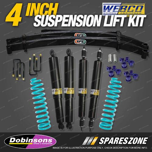 4 Inch Lift Kit Shocks Dobinsons Coil EFS Leaf Springs for Toyota Landcruiser 79