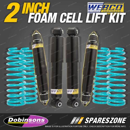 2" 50mm Foam Cell Lift Kit Webco Shocks Dobinsons Coils for NISSAN Patrol Y61 GU