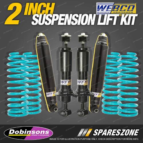 2" 50mm Foam Cell Lift Kit Dobinsons Coils for Mitsubishi Pajero NM NP NS NT