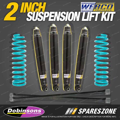 2" Lift Kit RAW Torsion Bar Dobinsons Coil for Mitsubishi Pajero NH NJ NK NL