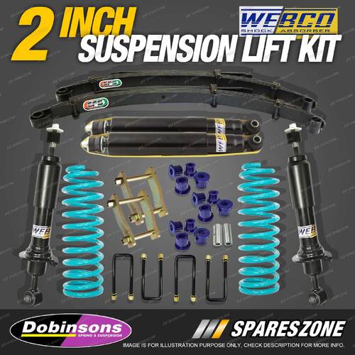 2" 50mm Lift kit Dobinsons Coil EFS Leaf & Shackle for Nissan Navara D40