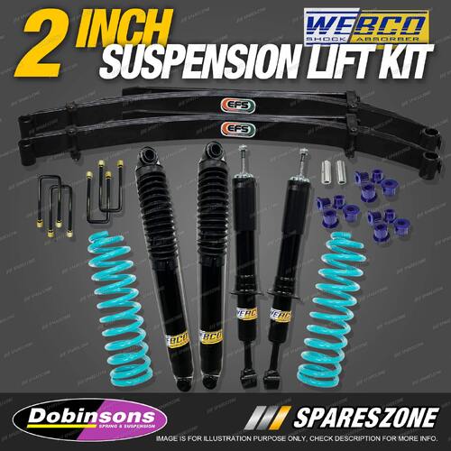 2" 50mm Lift Kit Shocks Dobinsons Coil EFS Leaf for GWM Great Wall Cannon 20-on