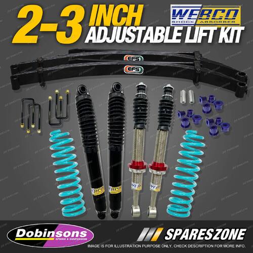 2-3 Inch ADJ Lift Kit Shocks Dobinsons Coil EFS Leaf for GWM Great Wall Cannon