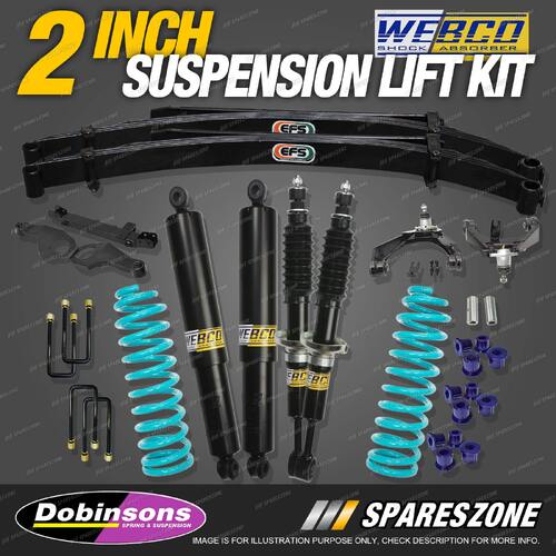 2" Lift Kit Shock Absorber Dobinsons Coil EFS Leaf Diff for Mitsubishi Triton MQ