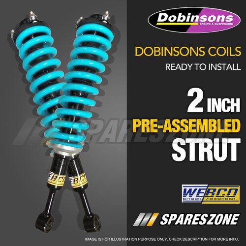 2" 50mm Front Complete Strut Lift Kit Dobinsons Coil for Ford Everest 18-22